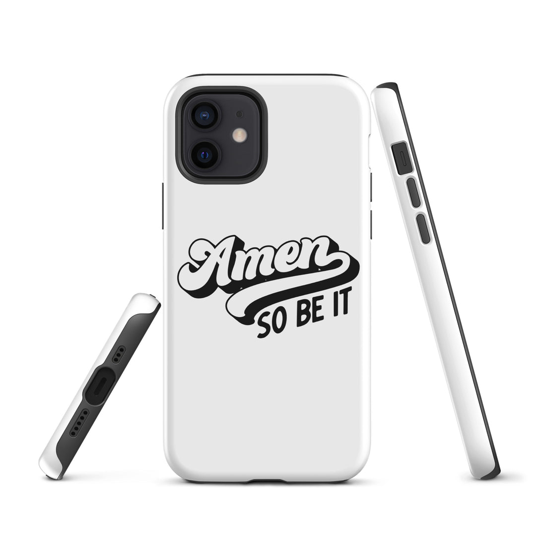 Christian Phone Case Amen So Be It White for iPhone® iPhone® Phone Cases   