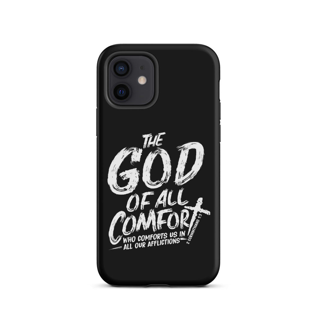 Christian Phone Case God of All Comfort Black for iPhone® iPhone® Phone Cases Matte iPhone 12 