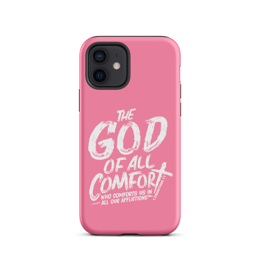 Christian Phone Case God of All Comfort Pink for iPhone® iPhone® Phone Cases Matte iPhone 12 