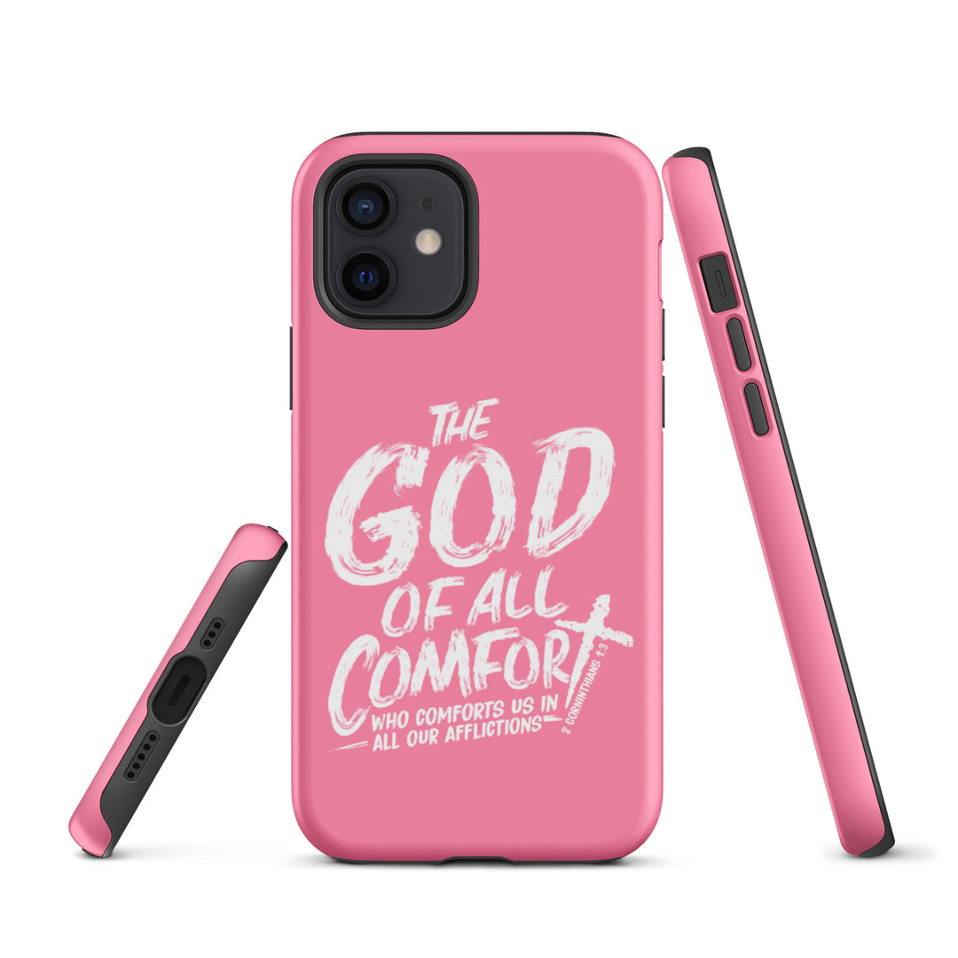 Christian Phone Case God of All Comfort Pink for iPhone® iPhone® Phone Cases   