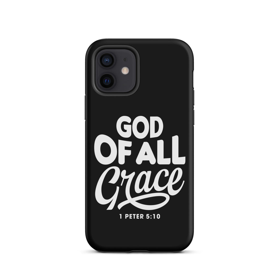 Christian Phone Case God of All Grace Black for iPhone® iPhone® Phone Cases Matte iPhone 12 