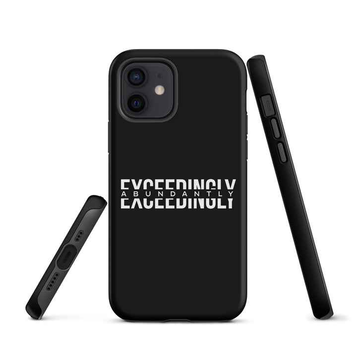 Christian Phone Case Exceedingly Abundantly Black for iPhone® iPhone® Phone Cases   