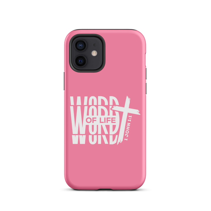 Christian Phone Case Word of Life Cross Pink for iPhone® iPhone® Phone Cases Matte iPhone 12 