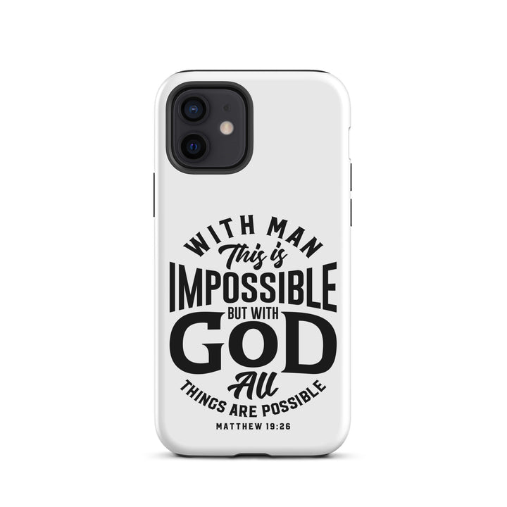 Christian Phone Case All Things Possible White for iPhone® iPhone® Phone Cases Matte iPhone 12 