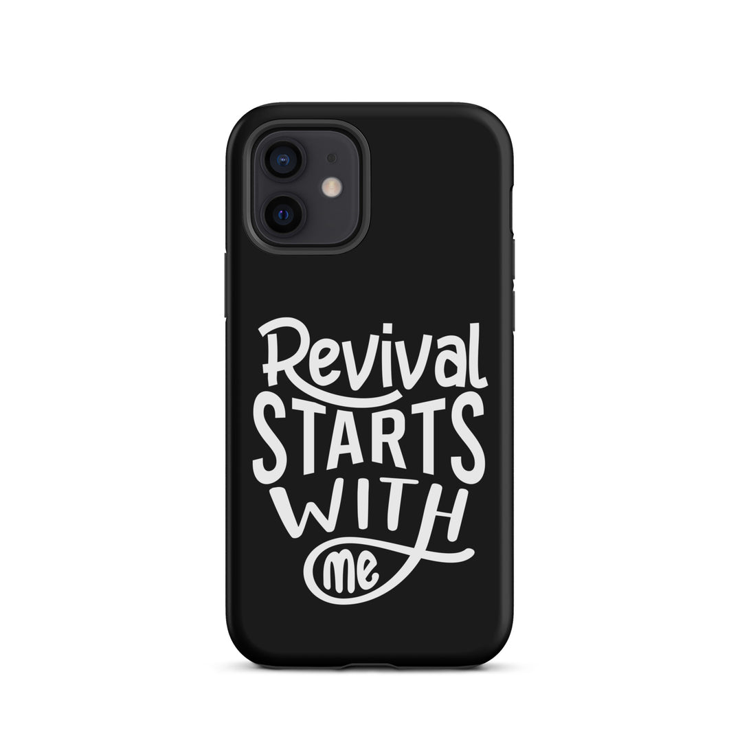 Christian Phone Case Revival Starts With Me Black for iPhone® iPhone® Phone Cases Matte iPhone 12 