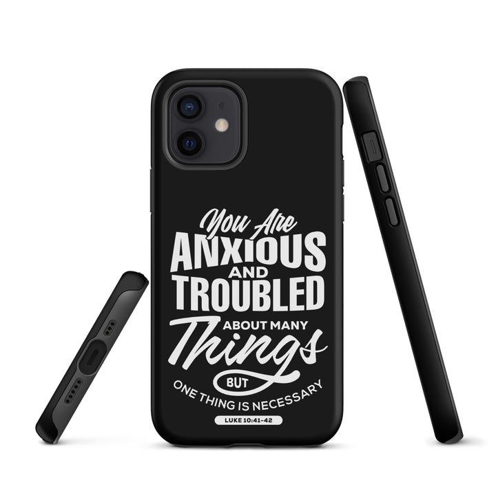 Christian Phone Case Anxious And Troubled Black for iPhone® iPhone® Phone Cases   