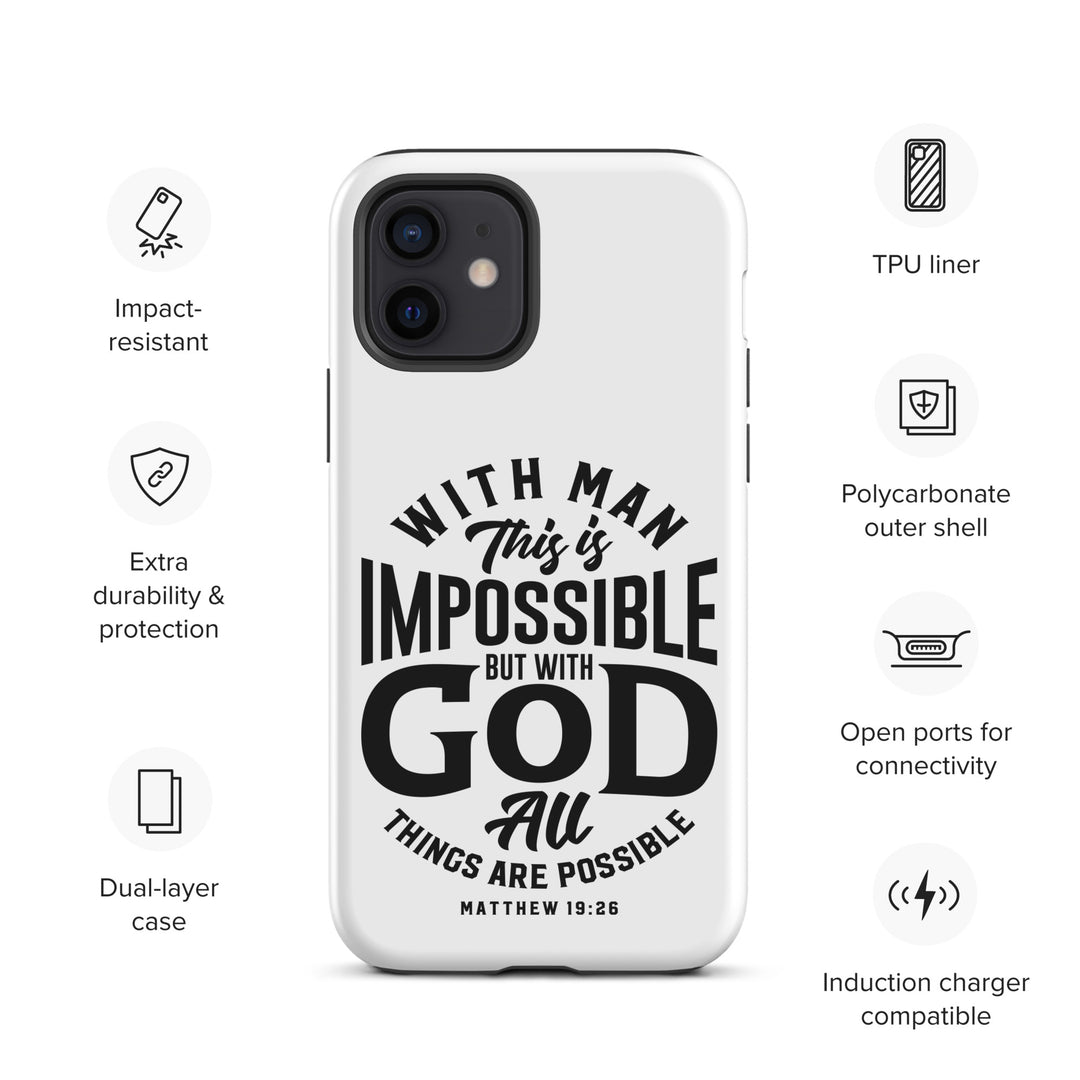 Christian Phone Case All Things Possible White for iPhone® iPhone® Phone Cases   