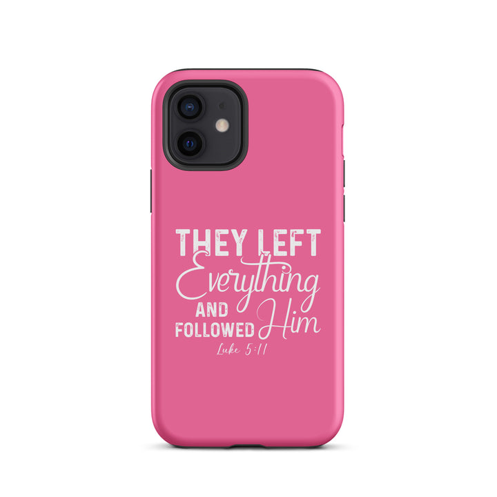 Christian Phone Case Left Everything Pink for iPhone® iPhone® Phone Cases Matte iPhone 12 