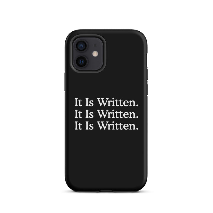 Christian Phone Case It Is Written Black for iPhone® iPhone® Phone Cases Matte iPhone 12 