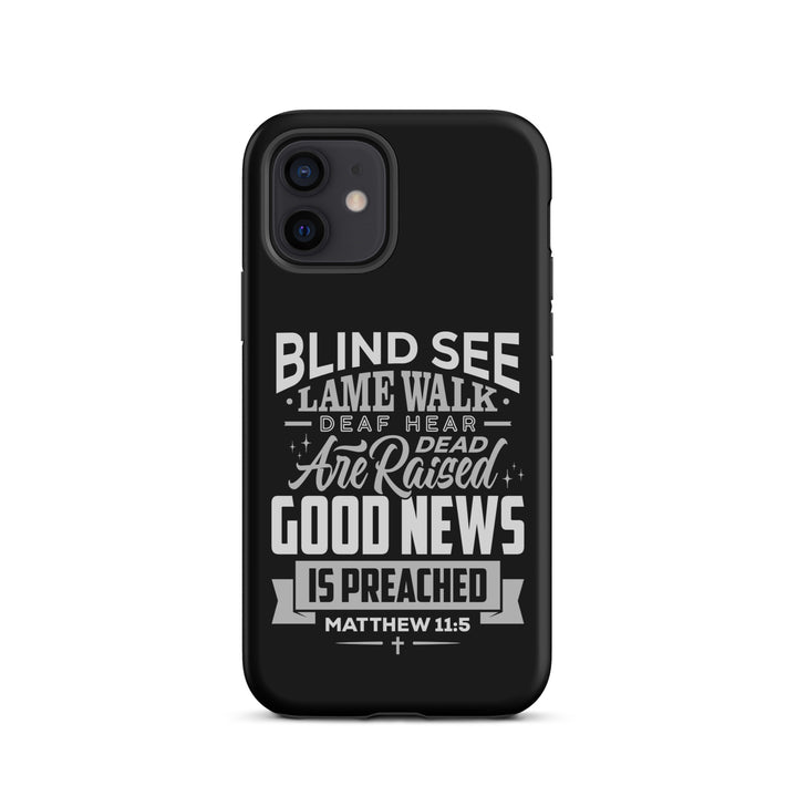 Christian Phone Case Go Tell John Black for iPhone® iPhone® Phone Cases Matte iPhone 12 