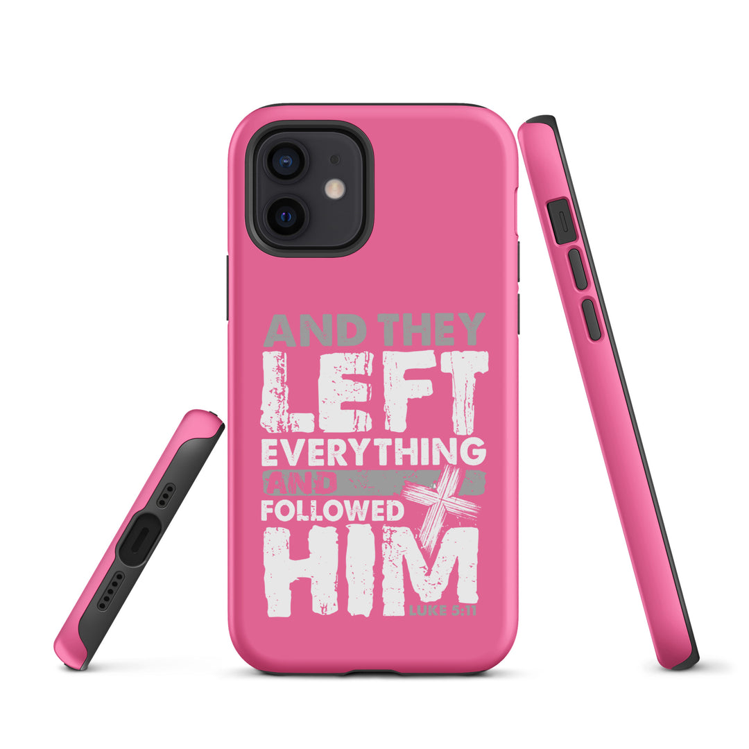 Christian Phone Case Left Everything Cross Pink for iPhone® iPhone® Phone Cases   