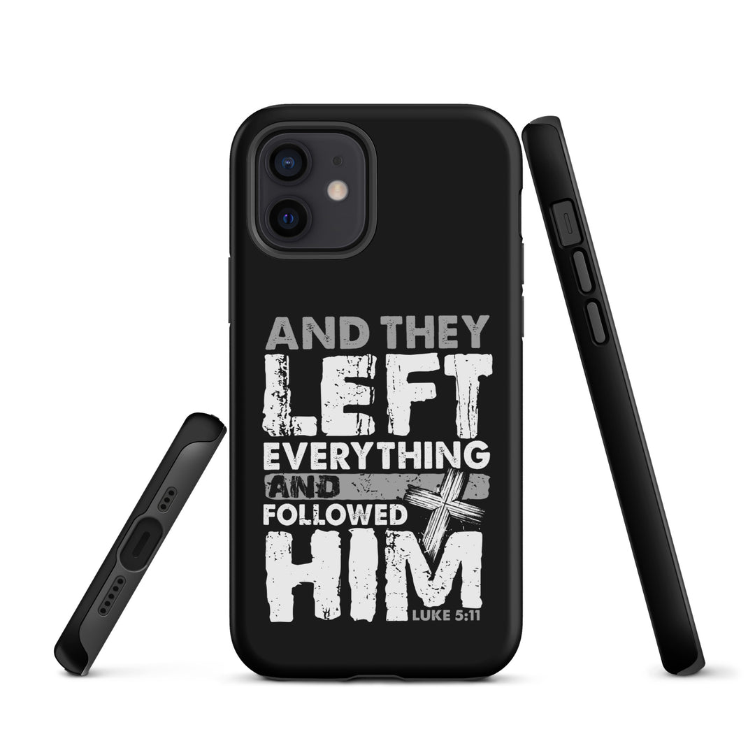 Christian Phone Case Left Everything Cross Black for iPhone® iPhone® Phone Cases   