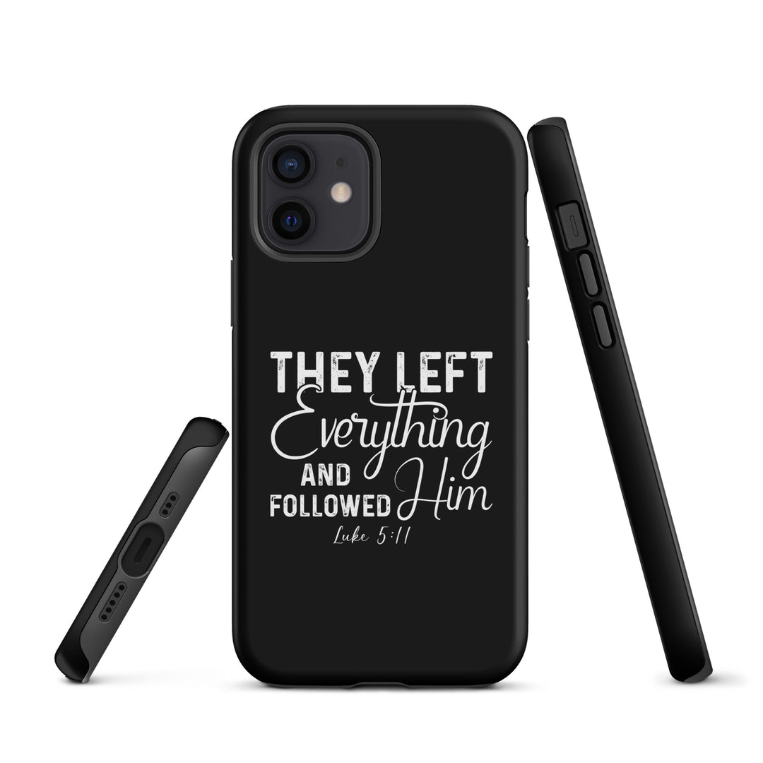 Christian Phone Case Left Everything Black for iPhone® iPhone® Phone Cases   