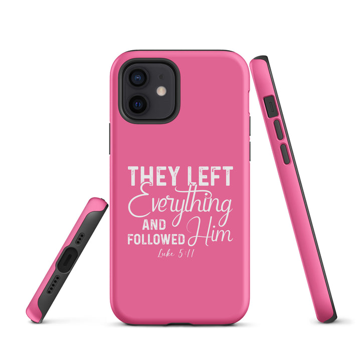 Christian Phone Case Left Everything Pink for iPhone® iPhone® Phone Cases   