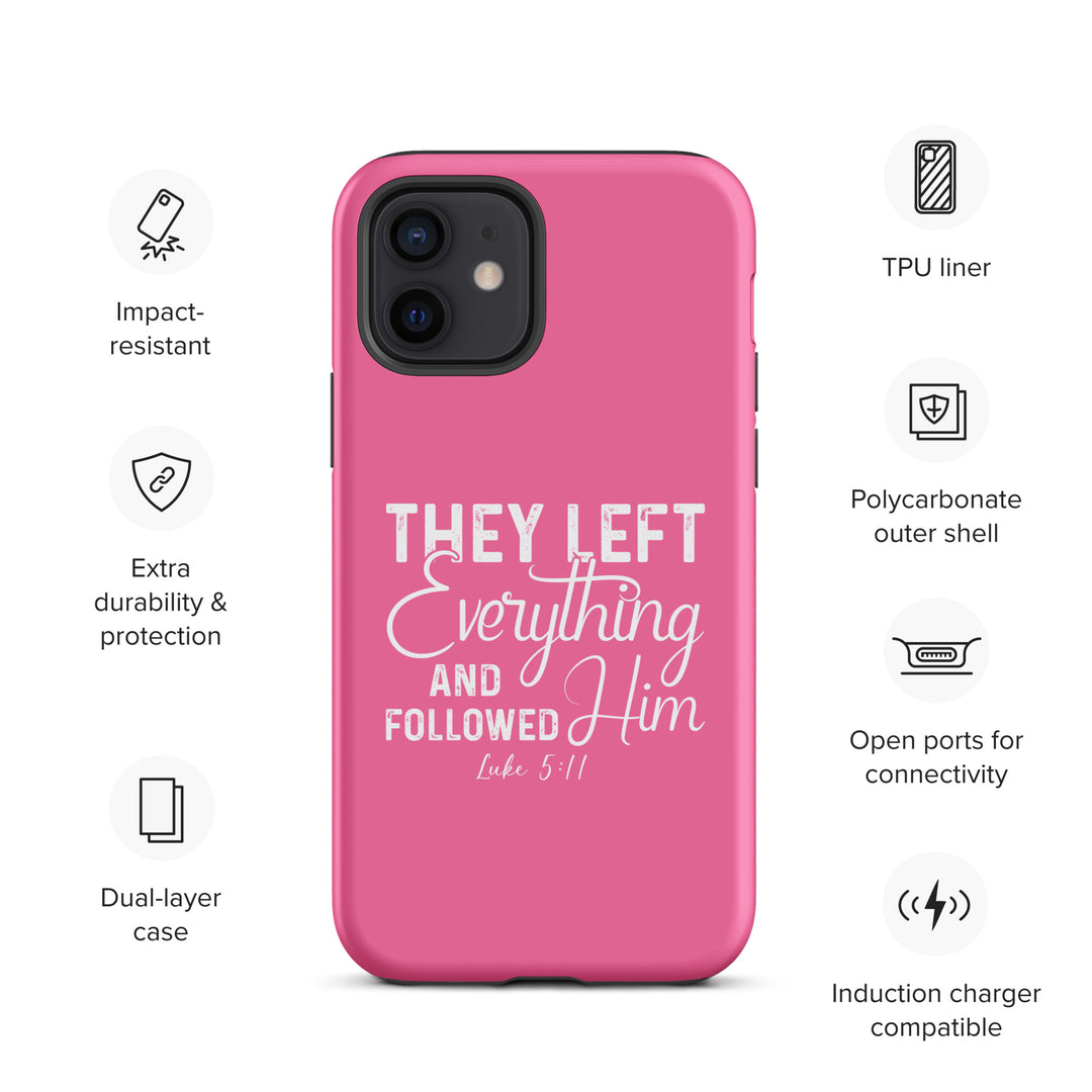 Christian Phone Case Left Everything Pink for iPhone® iPhone® Phone Cases   