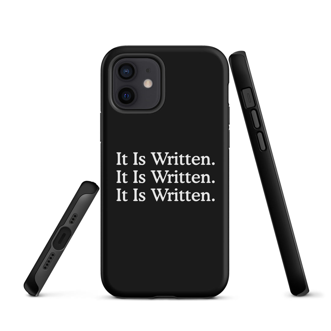 Christian Phone Case It Is Written Black for iPhone® iPhone® Phone Cases   