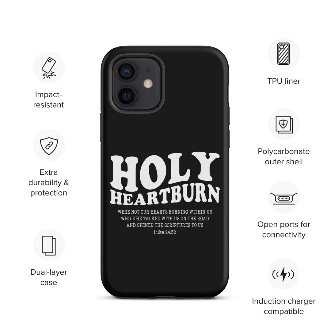 Christian Phone Case Holy Heartburn Black for iPhone® iPhone® Phone Cases   