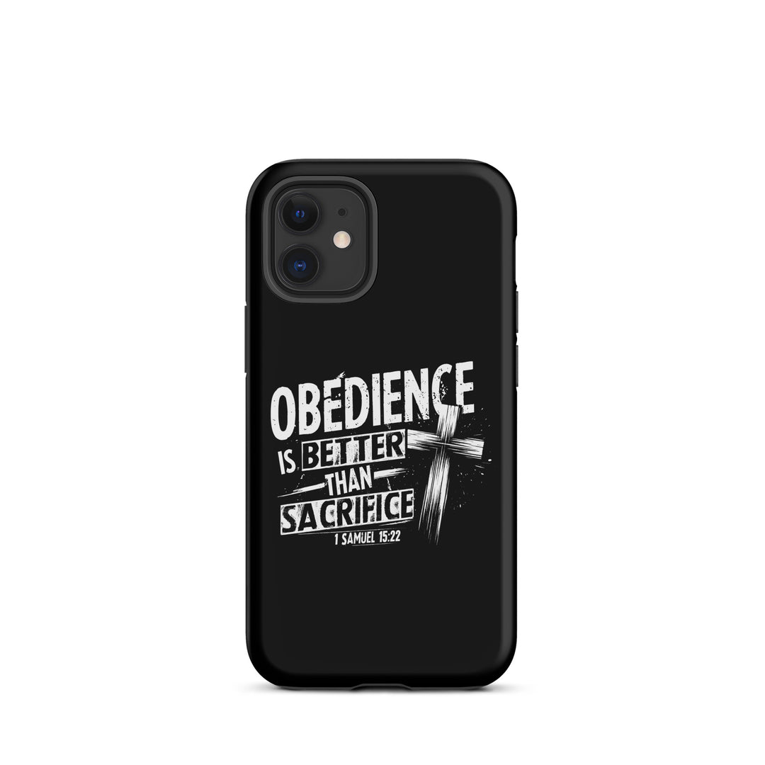 Christian Phone Case Obedience Is Better for iPhone® iPhone® Phone Cases Matte iPhone 12 mini 