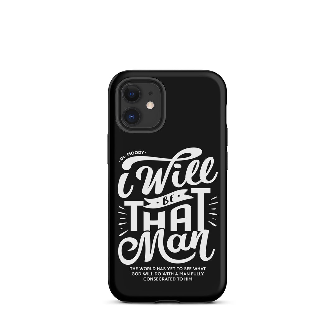 Christian Phone Case I Will Be That Man Black for iPhone® iPhone® Phone Cases Matte iPhone 12 mini 