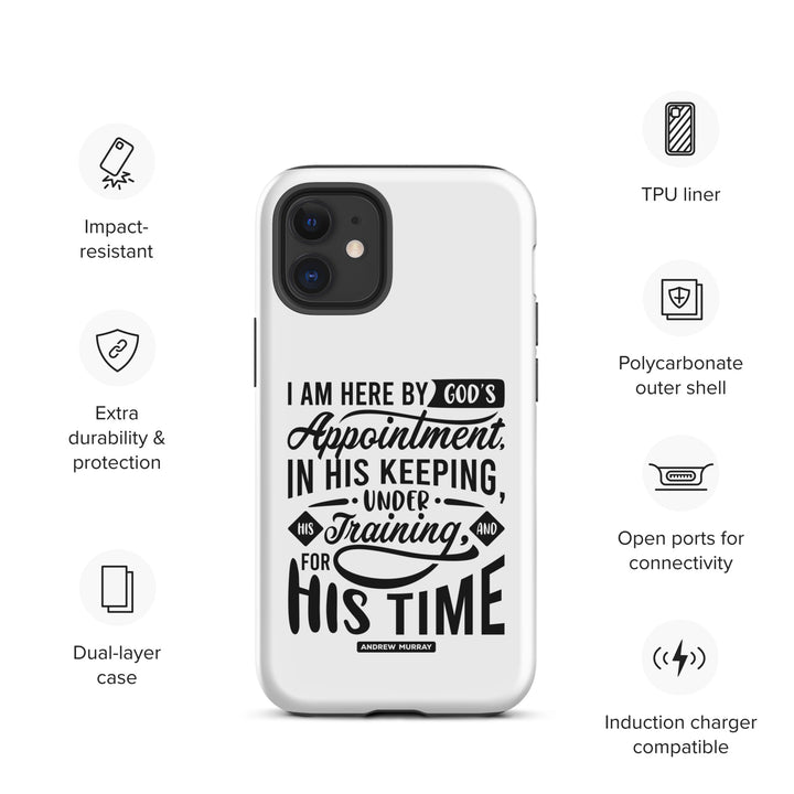 Christian Phone Case His Time White for iPhone® iPhone® Phone Cases   