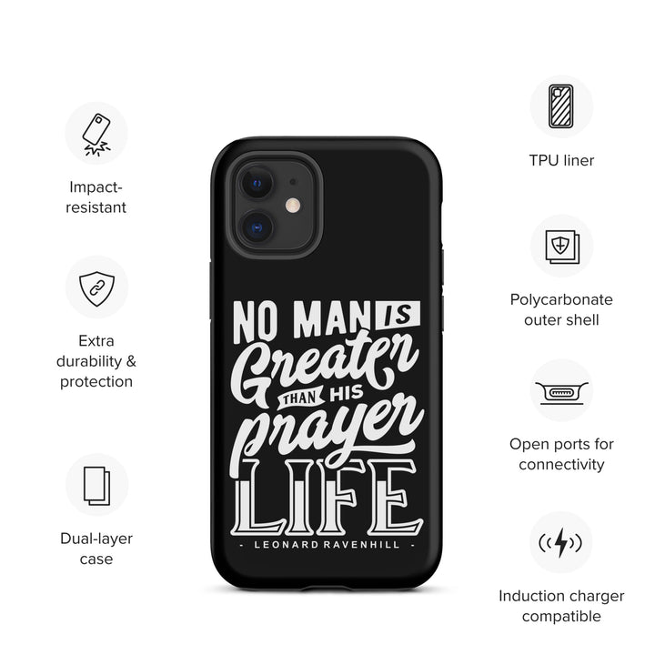 Christian Phone Case Prayer Life Black for iPhone® iPhone® Phone Cases   