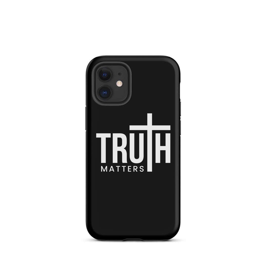 Christian Phone Case Truth Matters Black for iPhone® iPhone® Phone Cases Matte iPhone 12 mini 