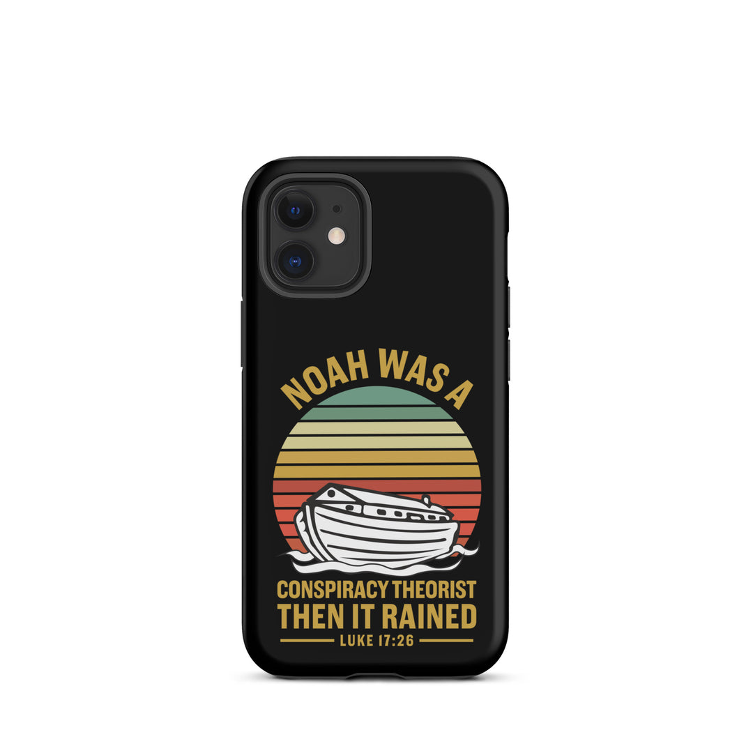 Christian Phone Case Noah Conspiracy Black for iPhone® iPhone® Phone Cases Matte iPhone 12 mini 