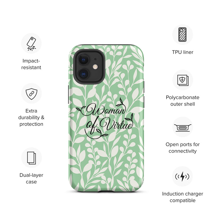 Christian Phone Case Woman of Virtue Green for iPhone® iPhone® Phone Cases   