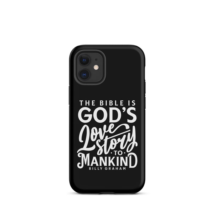 Christian Phone Case God's Love Story Black for iPhone® iPhone® Phone Cases Matte iPhone 12 mini 