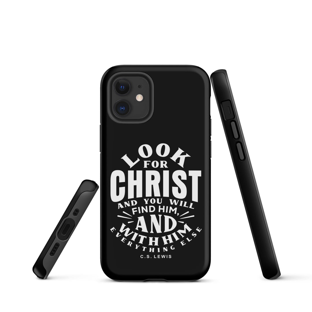 Christian Phone Case Look For Christ Black for iPhone® iPhone® Phone Cases   