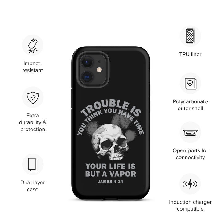 Christian Phone Case Life Is Vapor Black for iPhone® iPhone® Phone Cases   