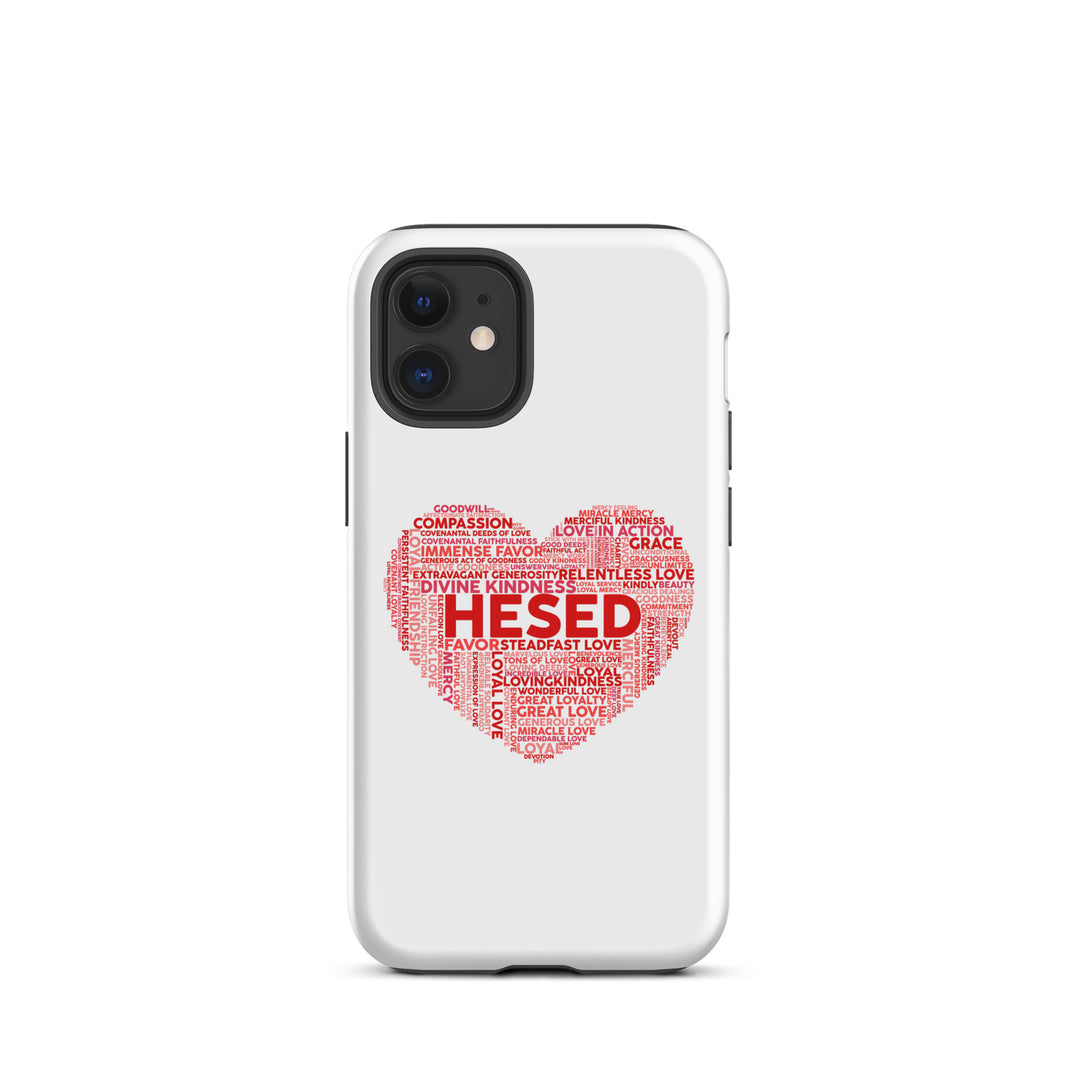 Christian Phone Case Hesed Heart White for iPhone® iPhone® Phone Cases Matte iPhone 12 mini 