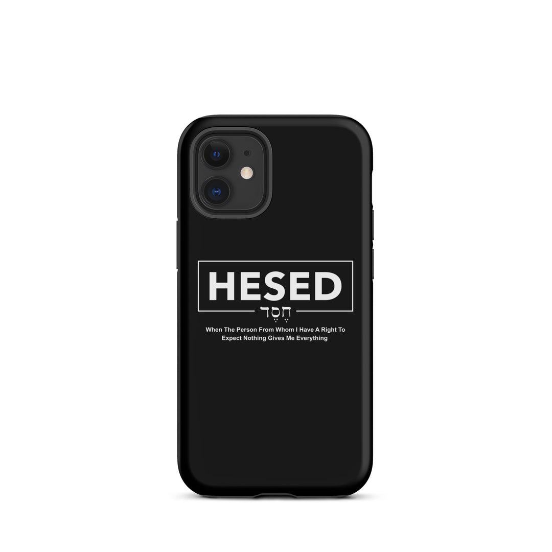 Christian Phone Case Hesed Everything Black for iPhone® iPhone® Phone Cases   