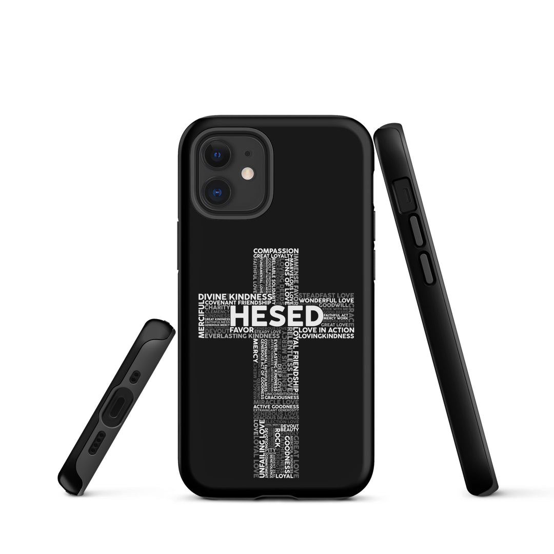 Christian Phone Case Hesed Cross Black for iPhone® iPhone® Phone Cases   