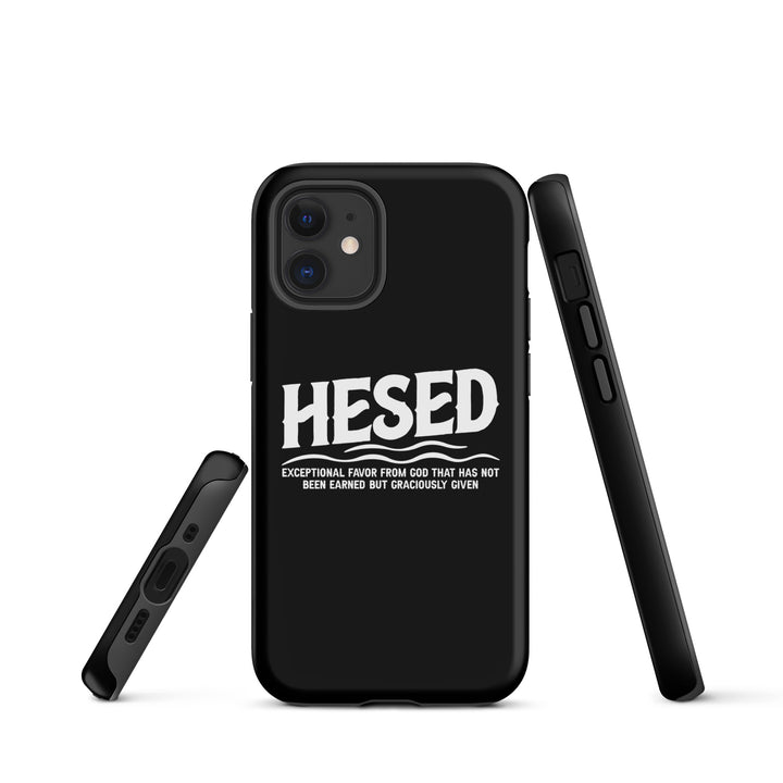 Christian Phone Case Hesed Exceptional Favor Black for iPhone® iPhone® Phone Cases   