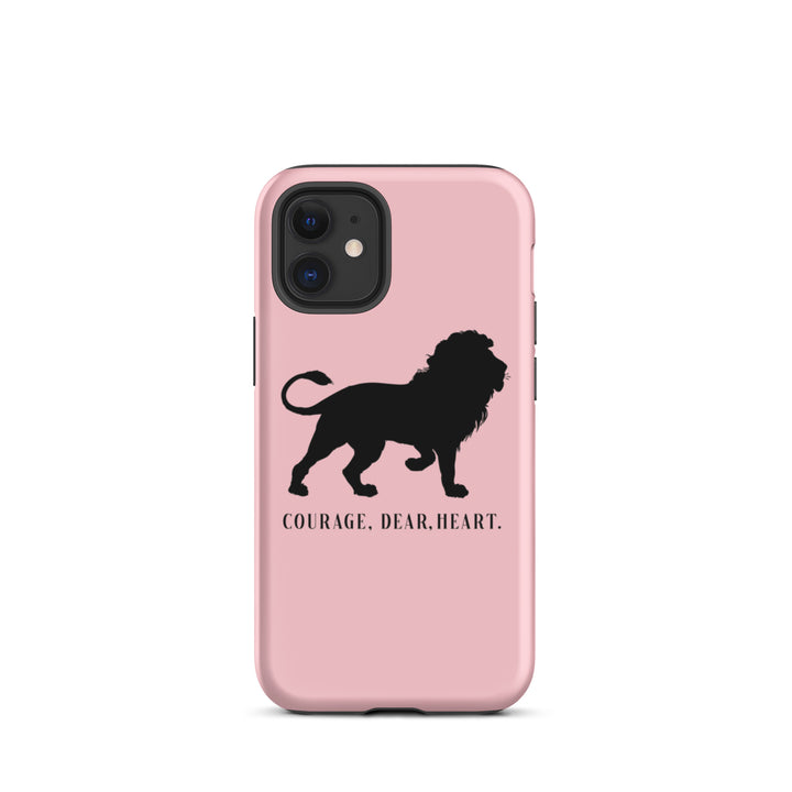 Christian Phone Case Courage Dear Heart Pink for iPhone® iPhone® Phone Cases Matte iPhone 12 mini 