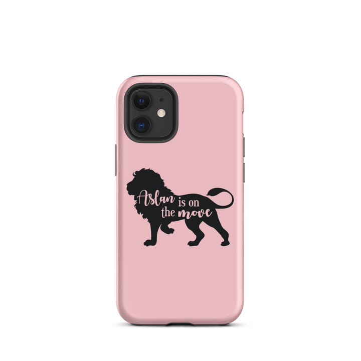 Christian Phone Case Aslan Is On Move Pink for iPhone® iPhone® Phone Cases Matte iPhone 12 mini 