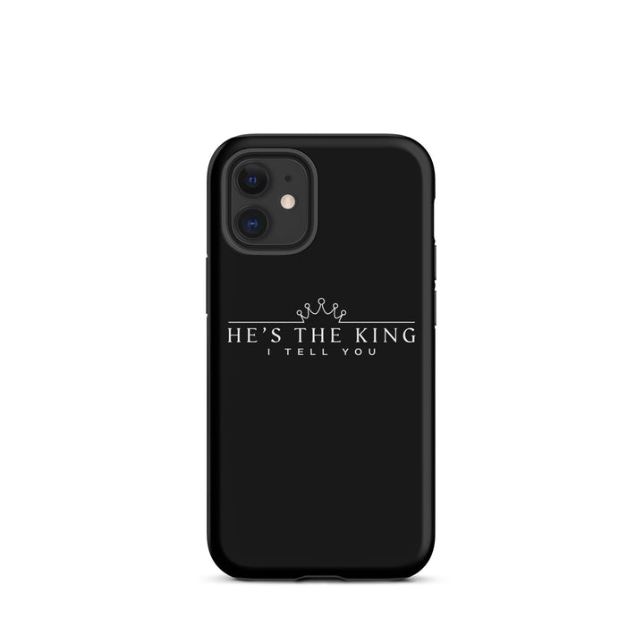 Christian Phone Case He's The King Black for iPhone® iPhone® Phone Cases Matte iPhone 12 mini 