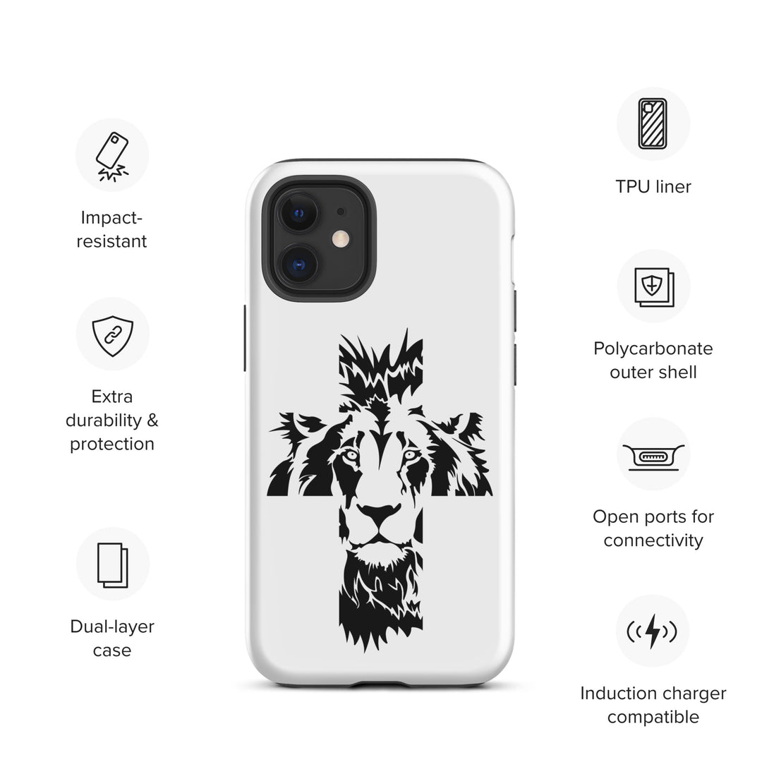 Christian Phone Case Aslan Cross White for iPhone® iPhone® Phone Cases   