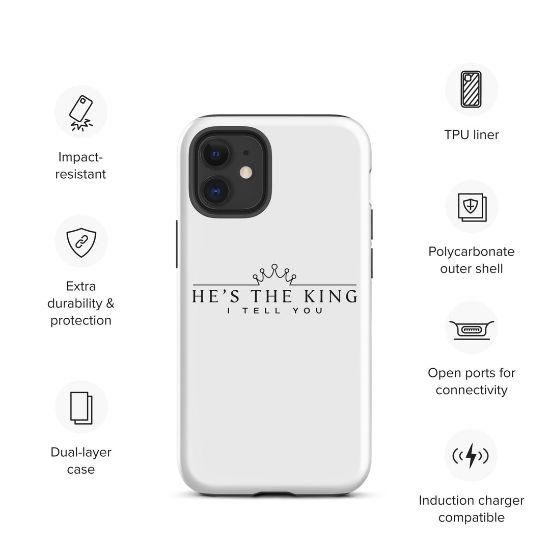 Christian Phone Case He's The King White for iPhone® iPhone® Phone Cases   