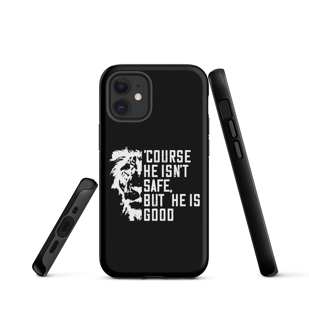 Christian Phone Case for iPhone® 'Course He Isn't Safe Black iPhone® Phone Cases   