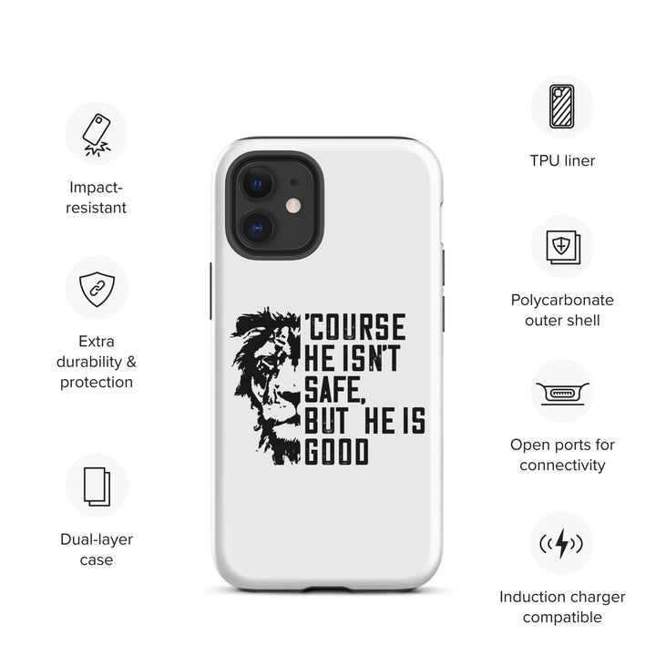 Christian Phone Case 'Course He Isn't Safe White for iPhone® iPhone® Phone Cases   