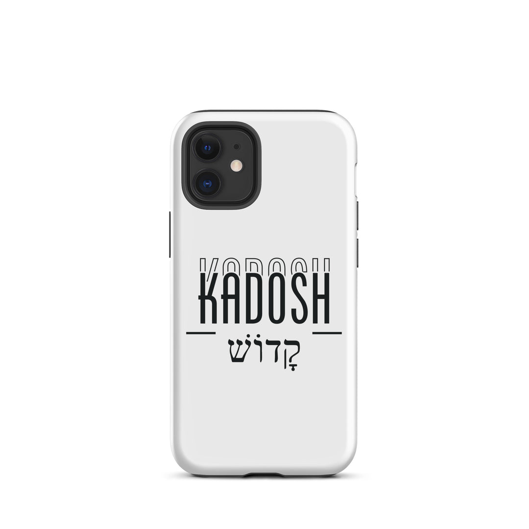 Christian Phone Case Kadosh Hebrew White for iPhone® iPhone® Phone Cases Matte iPhone 12 mini 