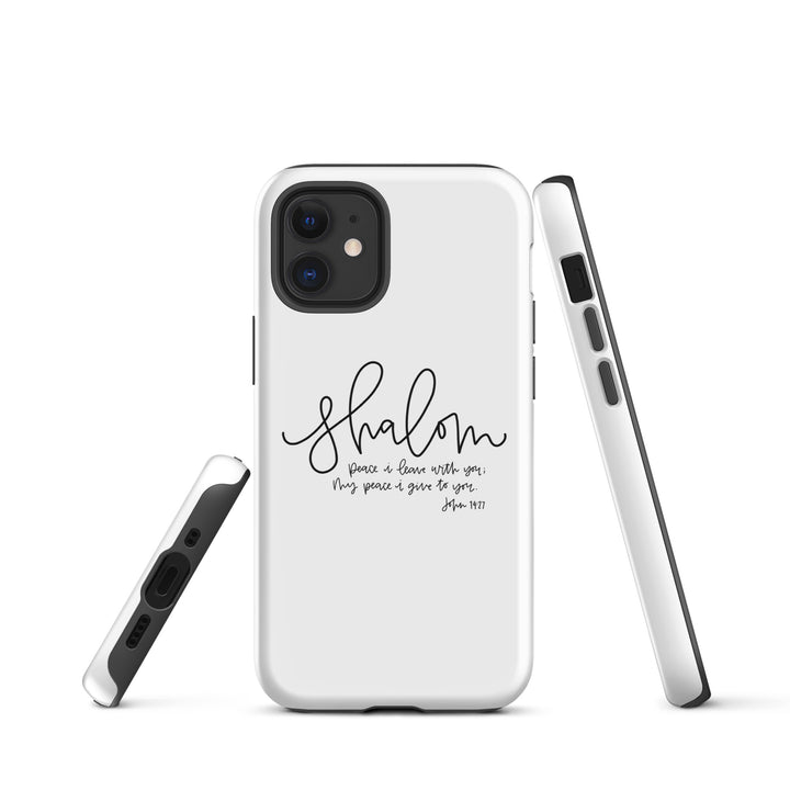 Christian Phone Case Shalom White for iPhone® iPhone® Phone Cases   