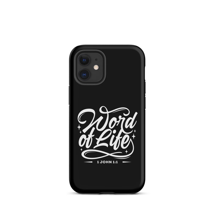 Christian Phone Case Word of Life Black for iPhone® iPhone® Phone Cases Matte iPhone 12 mini 