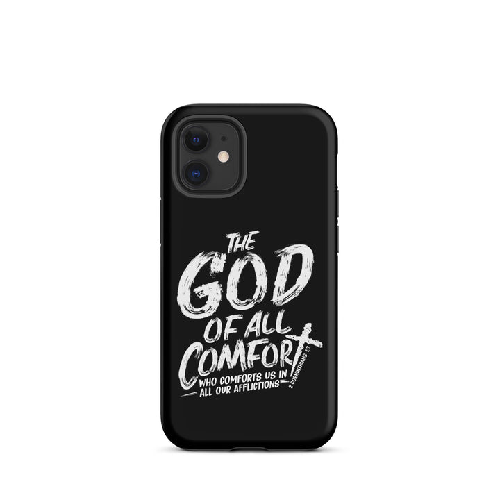 Christian Phone Case God of All Comfort Black for iPhone® iPhone® Phone Cases Matte iPhone 12 mini 