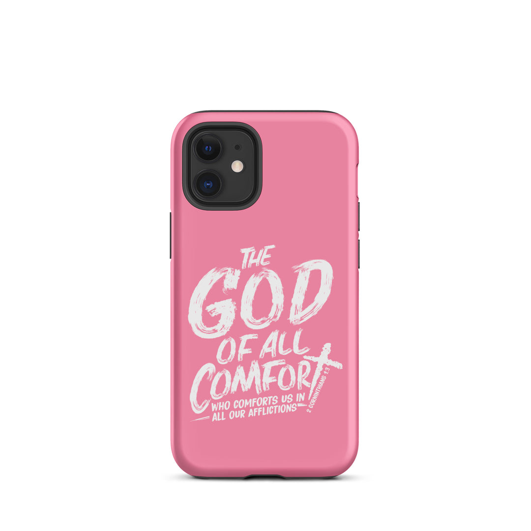 Christian Phone Case God of All Comfort Pink for iPhone® iPhone® Phone Cases Matte iPhone 12 mini 