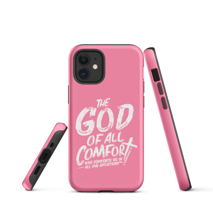 Christian Phone Case God of All Comfort Pink for iPhone® iPhone® Phone Cases   