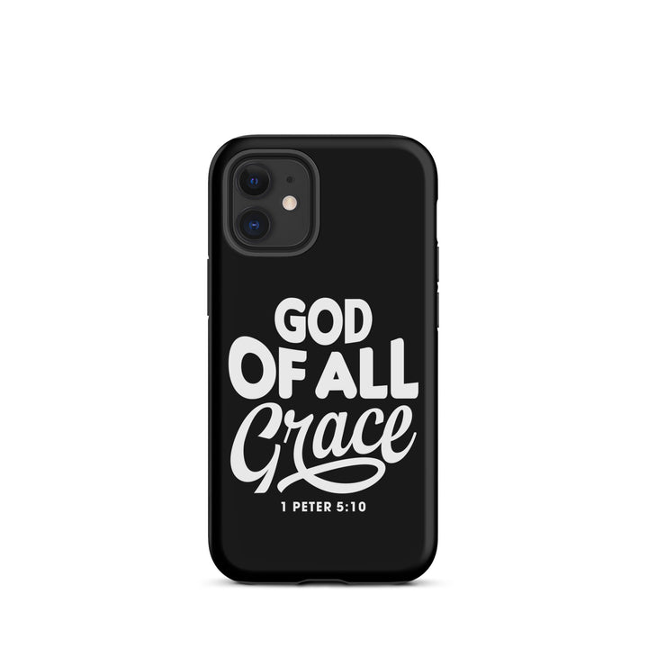 Christian Phone Case God of All Grace Black for iPhone® iPhone® Phone Cases Matte iPhone 12 mini 