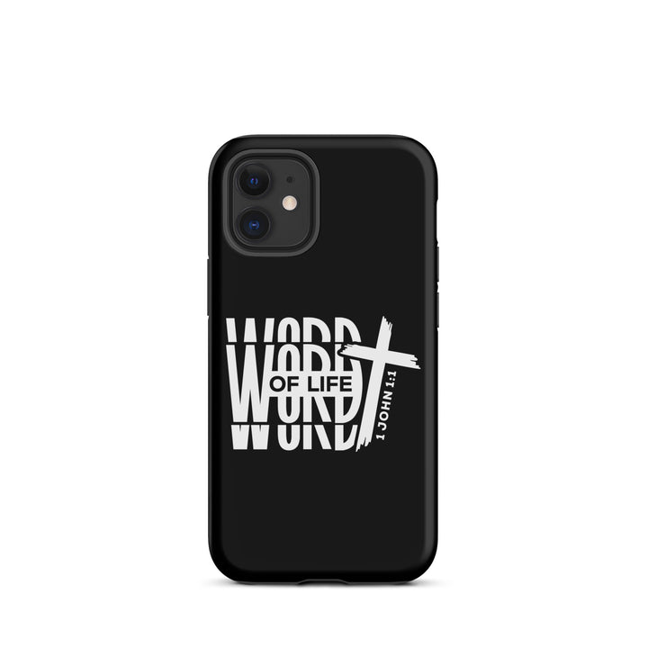 Christian Phone Case Word of Life Black for iPhone® iPhone® Phone Cases Matte iPhone 12 mini 